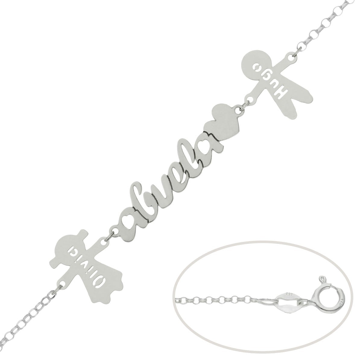 Pulsera Plata Personalizada