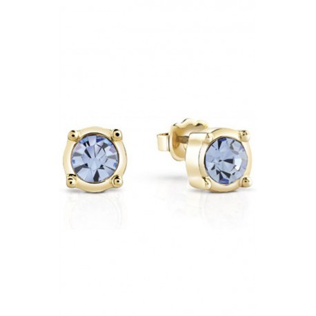 Pendientes Guess cristal azul