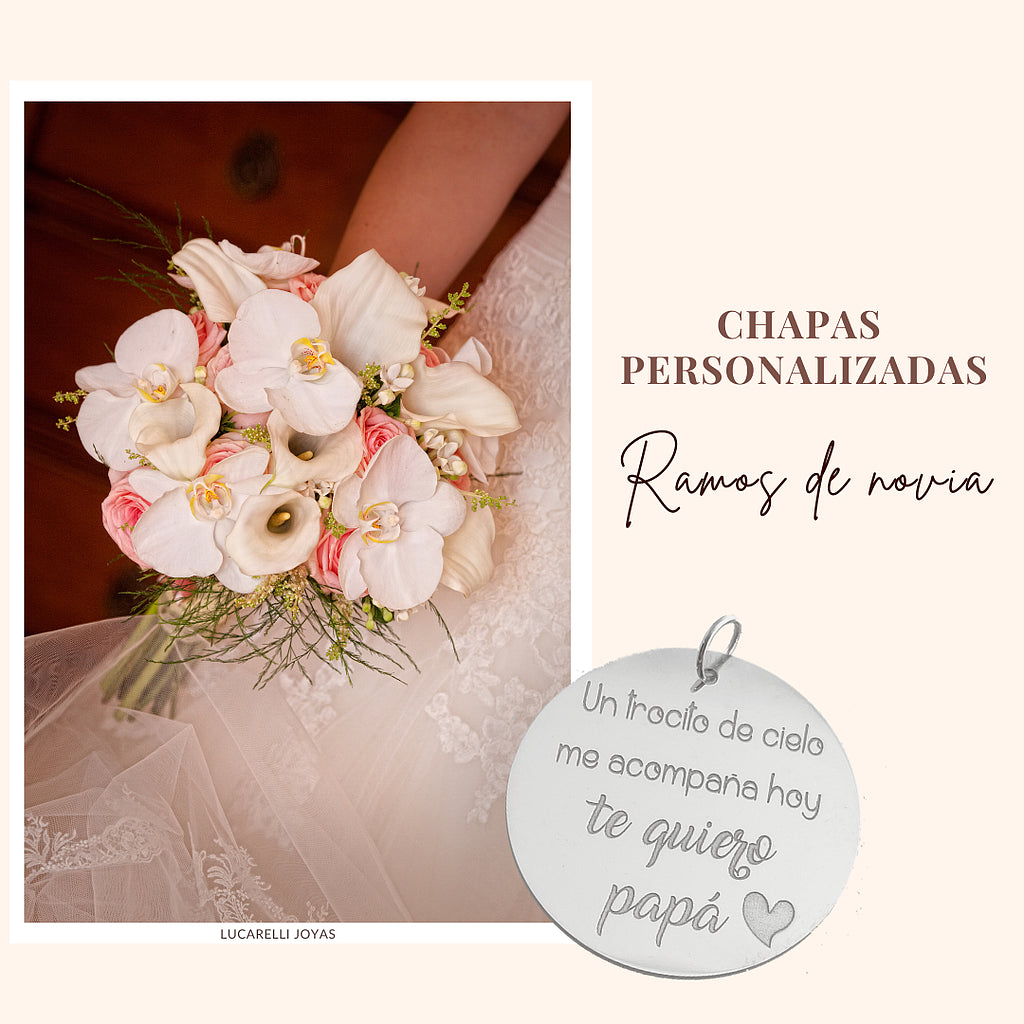 Chapa para ramo de novia