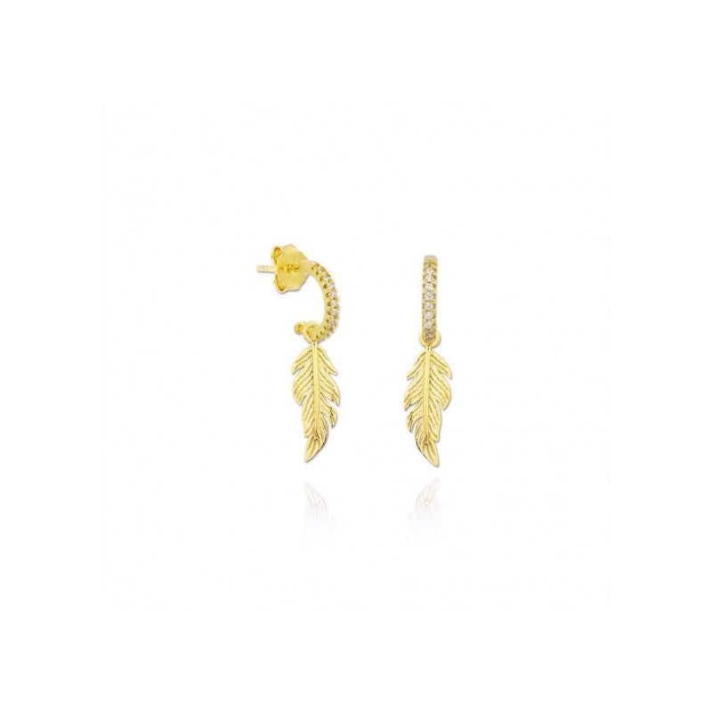 Pendientes Plata Plumas