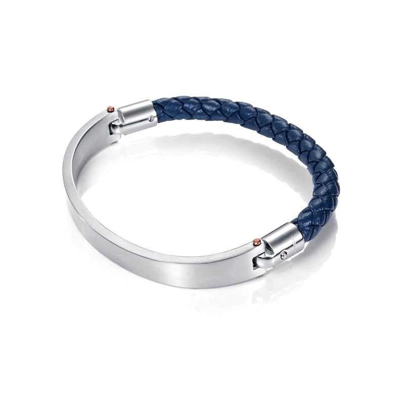 Pulsera Viceroy acero y piel azul